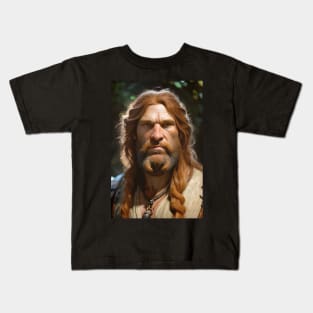 Prehistoric Neanderthal Shaman Kids T-Shirt